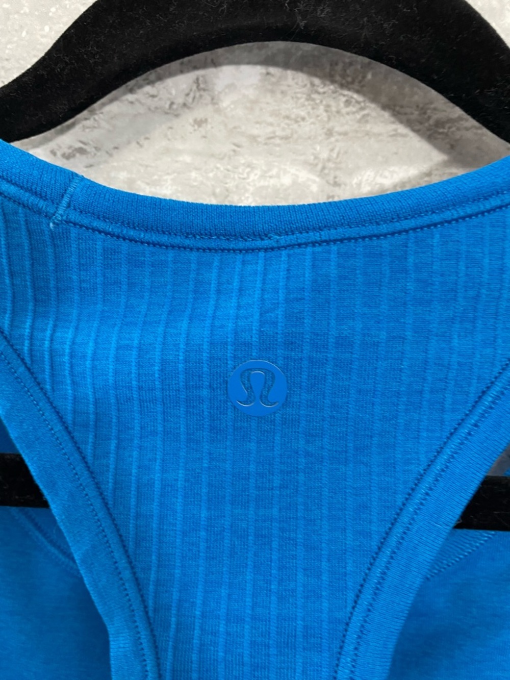 Blue Ribbed Tank Top - Women - Picture 3 of 7